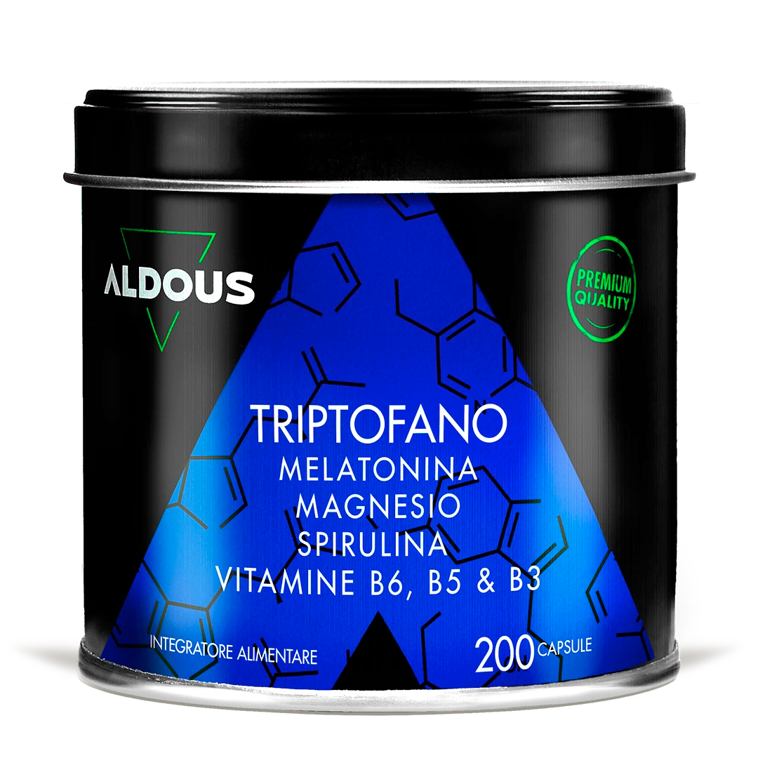 Triptofano con Melatonina, Magnesio, Spirulina e Vitamine