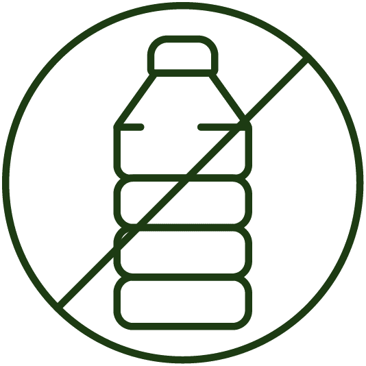 SVG del sello Senza plastica