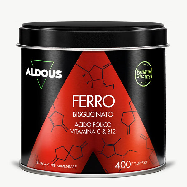 Bisglicinato di Ferro con Vitamina C, Acido Folico e B12