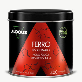 Bisglicinato di Ferro con Vitamina C, Acido Folico e B12