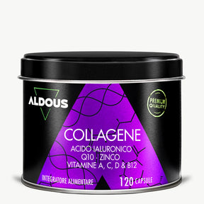 Collagene Idrolizzato con Acido Ialuronico, Coenzima Q10, Zinco e Vitamine