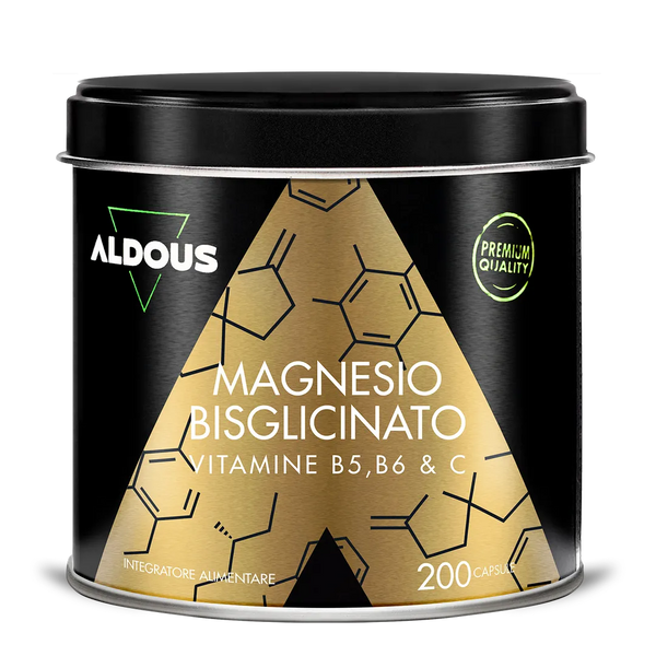 Bisglicinato di Magnesio con Vitamina B5, B6 e C