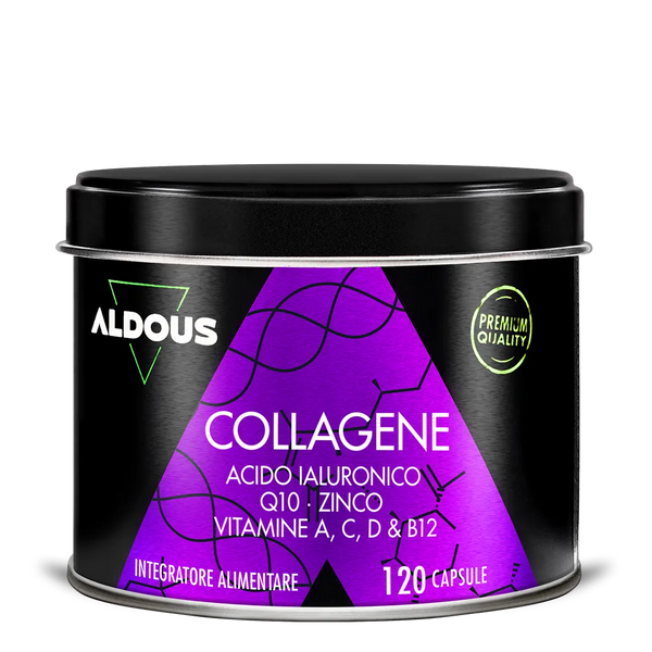 Collagene Idrolizzato con Acido Ialuronico, Coenzima Q10, Zinco e Vitamine
