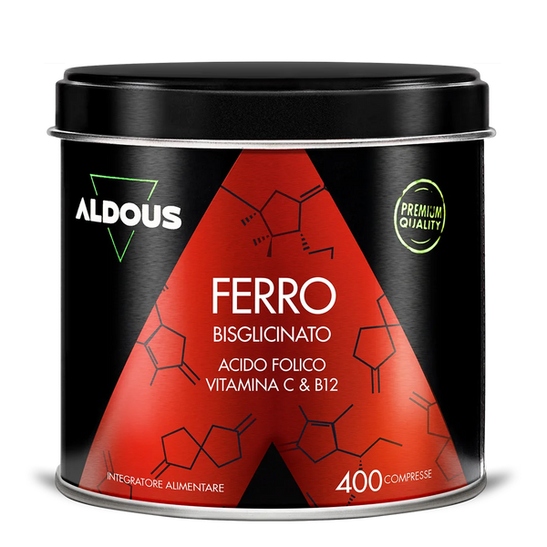 Bisglicinato di Ferro con Vitamina C, Acido Folico e B12