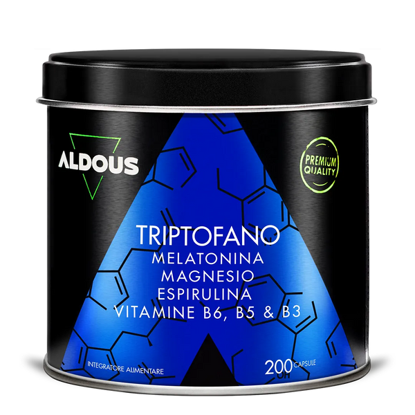 Triptofano con Melatonina, Magnesio, Spirulina e Vitamine