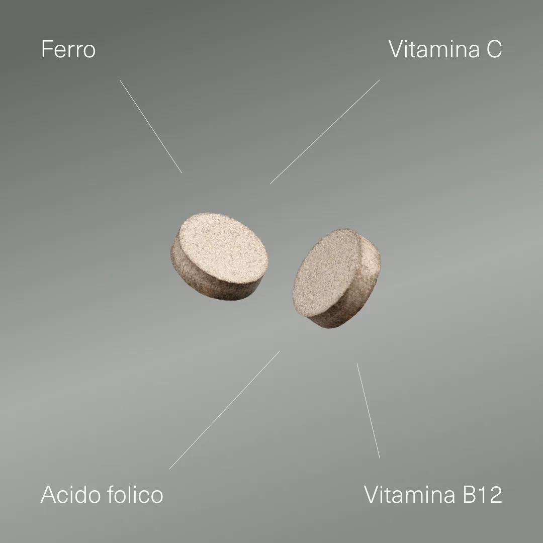 Bisglicinato di Ferro con Vitamina C, Acido Folico e B12