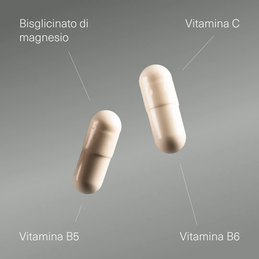 Bisglicinato di Magnesio con Vitamina B5, B6 e C