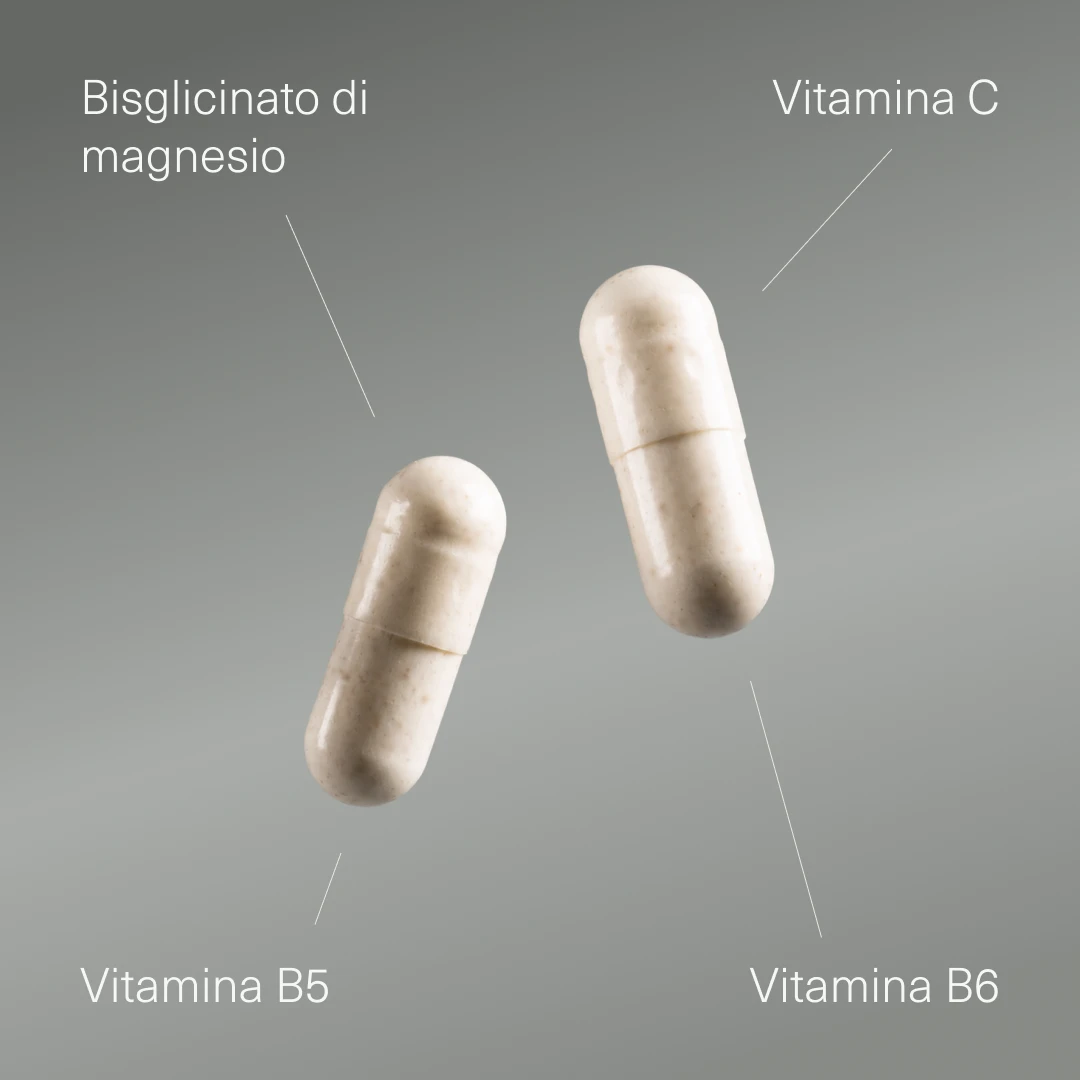 Bisglicinato di Magnesio con Vitamina B5, B6 e C