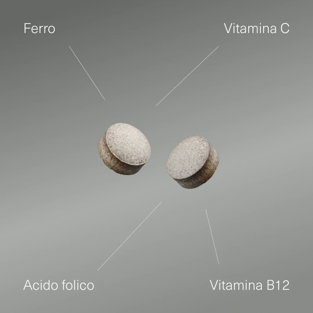 Bisglicinato di Ferro con Vitamina C, Acido Folico e B12