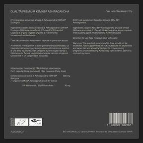 Estratto Biologico di Radice di Ashwagandha KSM-66®