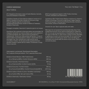 Cardo Mariano con Carciofo, Curcuma, Tarassaco e Desmodio