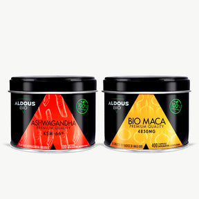 Pack Ashwagandha Biologico KSM-66 ® + Maca Biologica