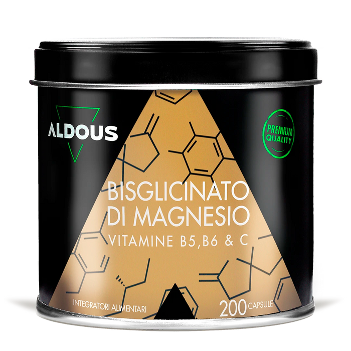 Bisglicinato di Magnesio con Vitamina B5, B6 e C