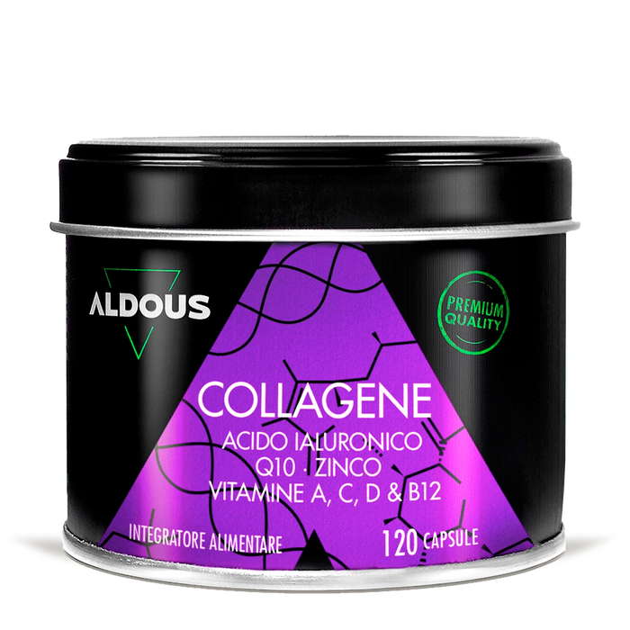 Collagene Idrolizzato con Acido Ialuronico, Coenzima Q10, Zinco e Vitamine