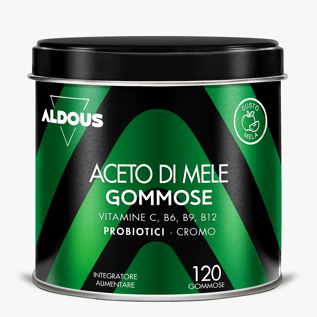 Confezione di Aceto di mele in gommose Aldous, con 120 gommose al gusto di me...