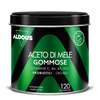 Vista frontale della confezione di Aceto di mele in gommose Aldous, con 120 gommose al gusto di mela.