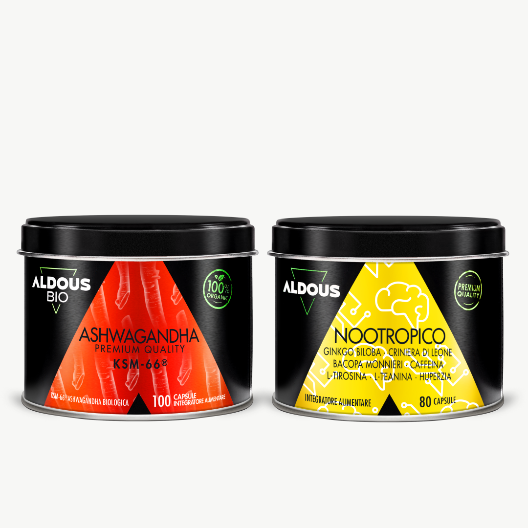 Pack Ashwagandha KSM-66 ® Biologico + Nootropico