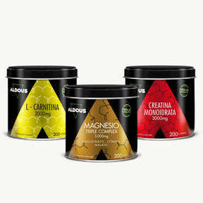 Pack Magnesio Completo + L-Carnitina + Creatina