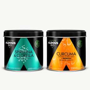 Pack Mix di Spirulina e Clorella Biologica + Curcuma Biologica