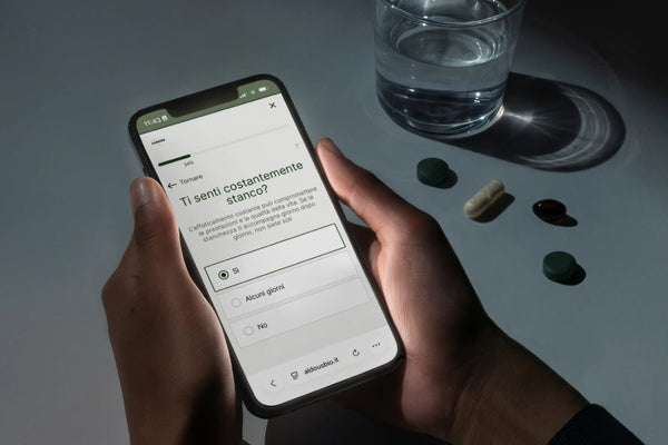 Immagine che mostra lo schermo di uno smartphone mentre viene effettuato il test di Aldous.